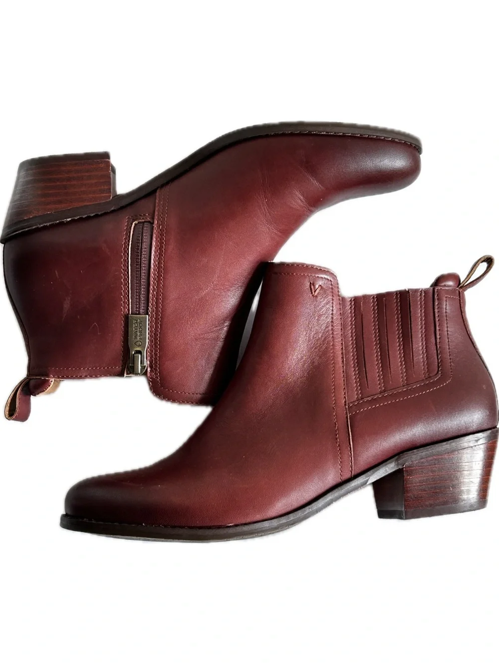 VIONIC Waterproof Bethany Ankle Boots in Beaver Brown 7.5